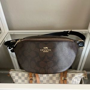 Coach signature belt bag